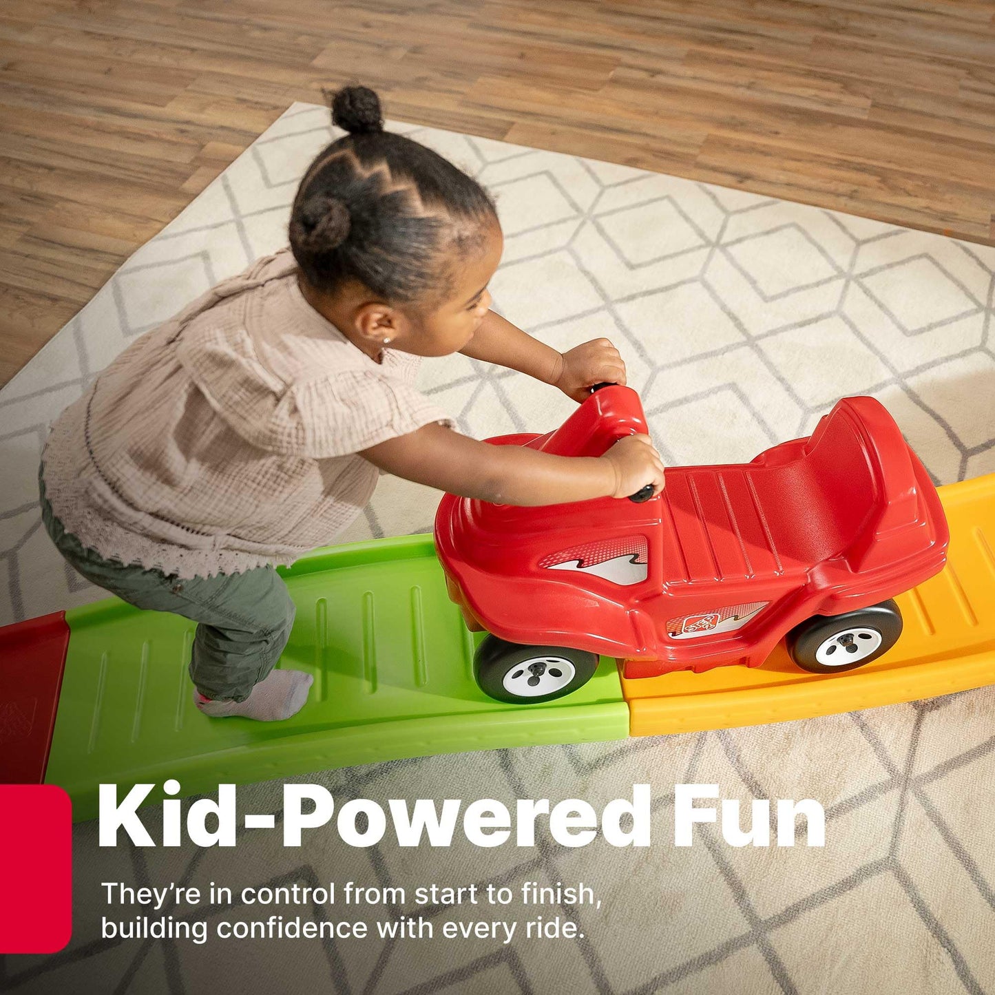 Step2 Up and Down Roller Coaster Toy for Kids, Ride On Push Car, Indoor, Outdoor Playset, Toddlers