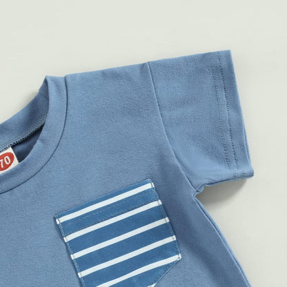 Mubineo Infant Toddler Baby Boy Summer T Shirt Shorts Outfits Short Sleeve Tee Tops Clothes Set