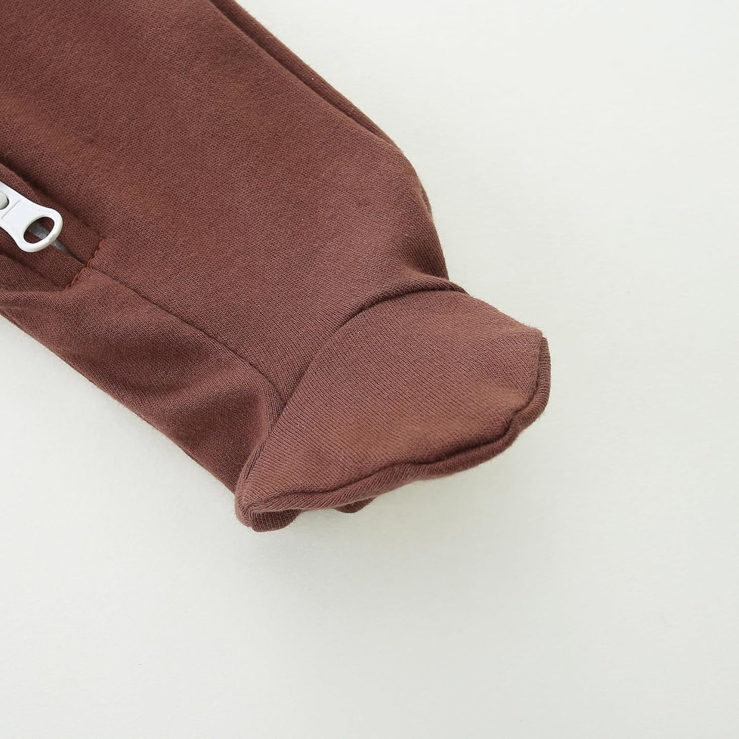 Baby Romper 100% Organic Cotton Pajamas One Piece Long Sleeve Zipper Footie Onesie for 0~12M Baby