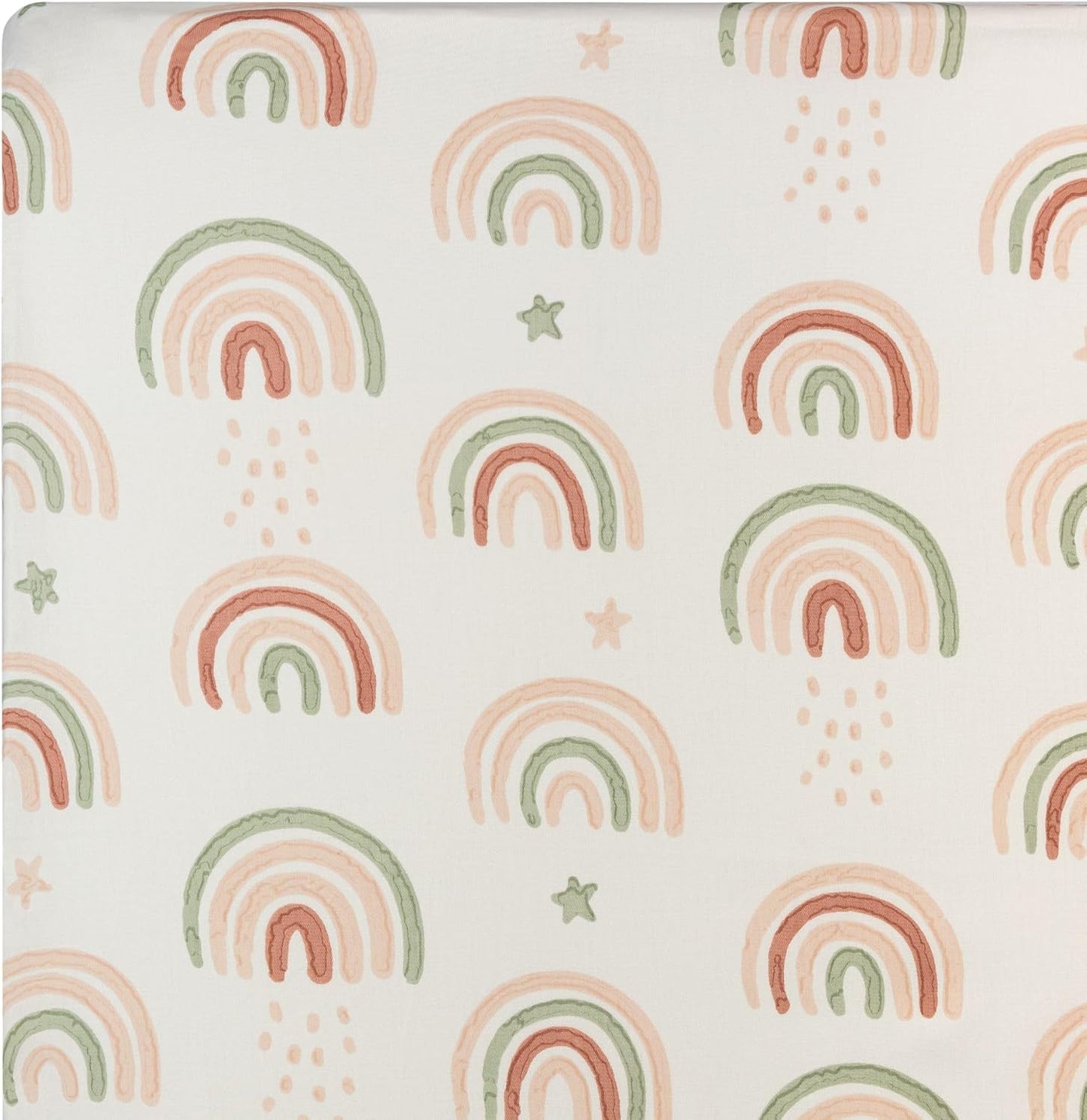 Crane Baby 100% Cotton Breathable Fitted Baby and Toddler Sheet for Standard Mattress (28 X 52)