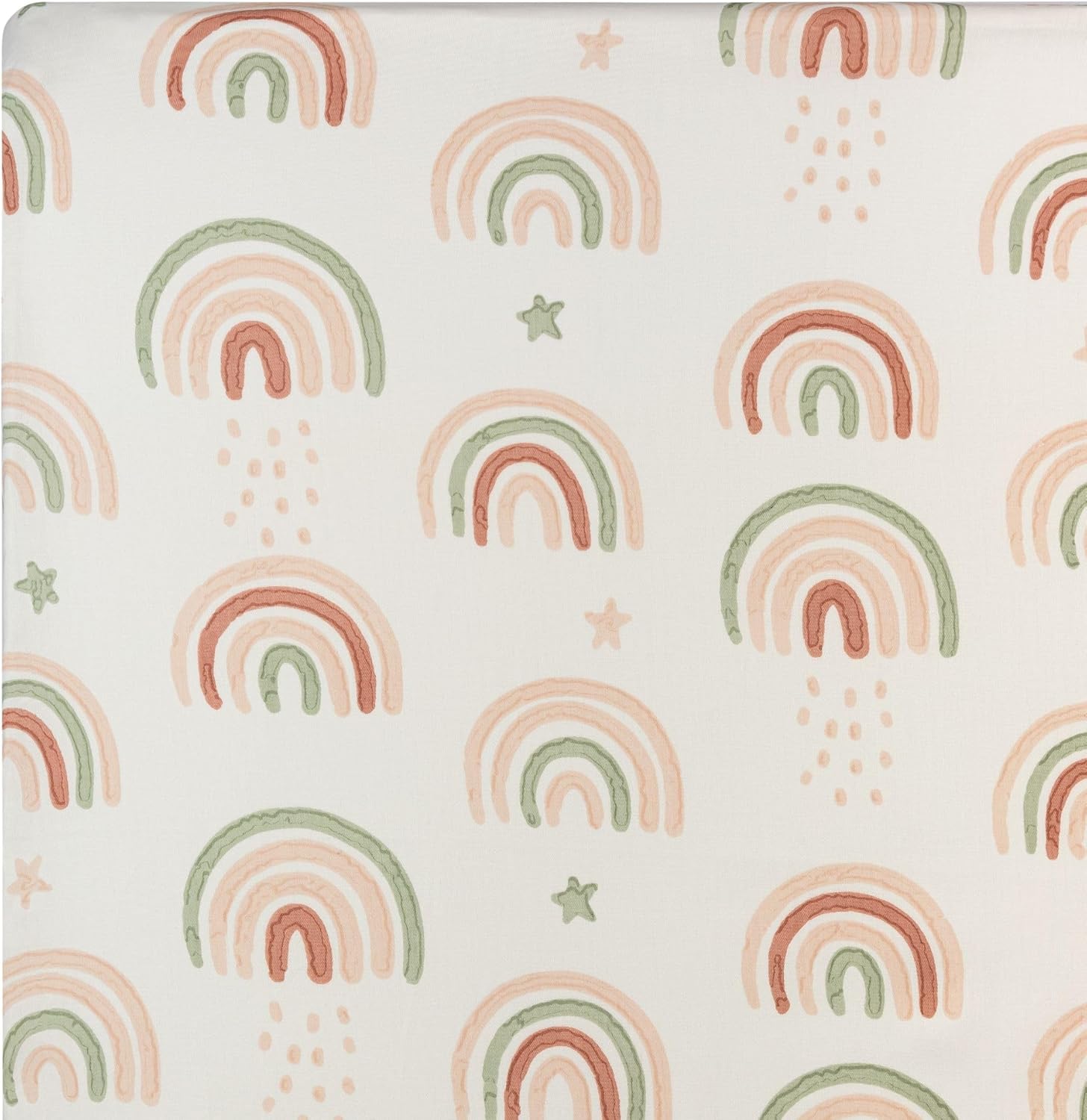 Crane Baby 100% Cotton Breathable Fitted Baby and Toddler Sheet for Standard Mattress (28 X 52)
