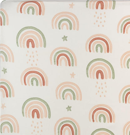 Crane Baby 100% Cotton Breathable Fitted Baby and Toddler Sheet for Standard Mattress (28 X 52)