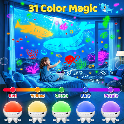 Baby Sound Machine with 30 Soothing Sounds,Night Light Projector with Star