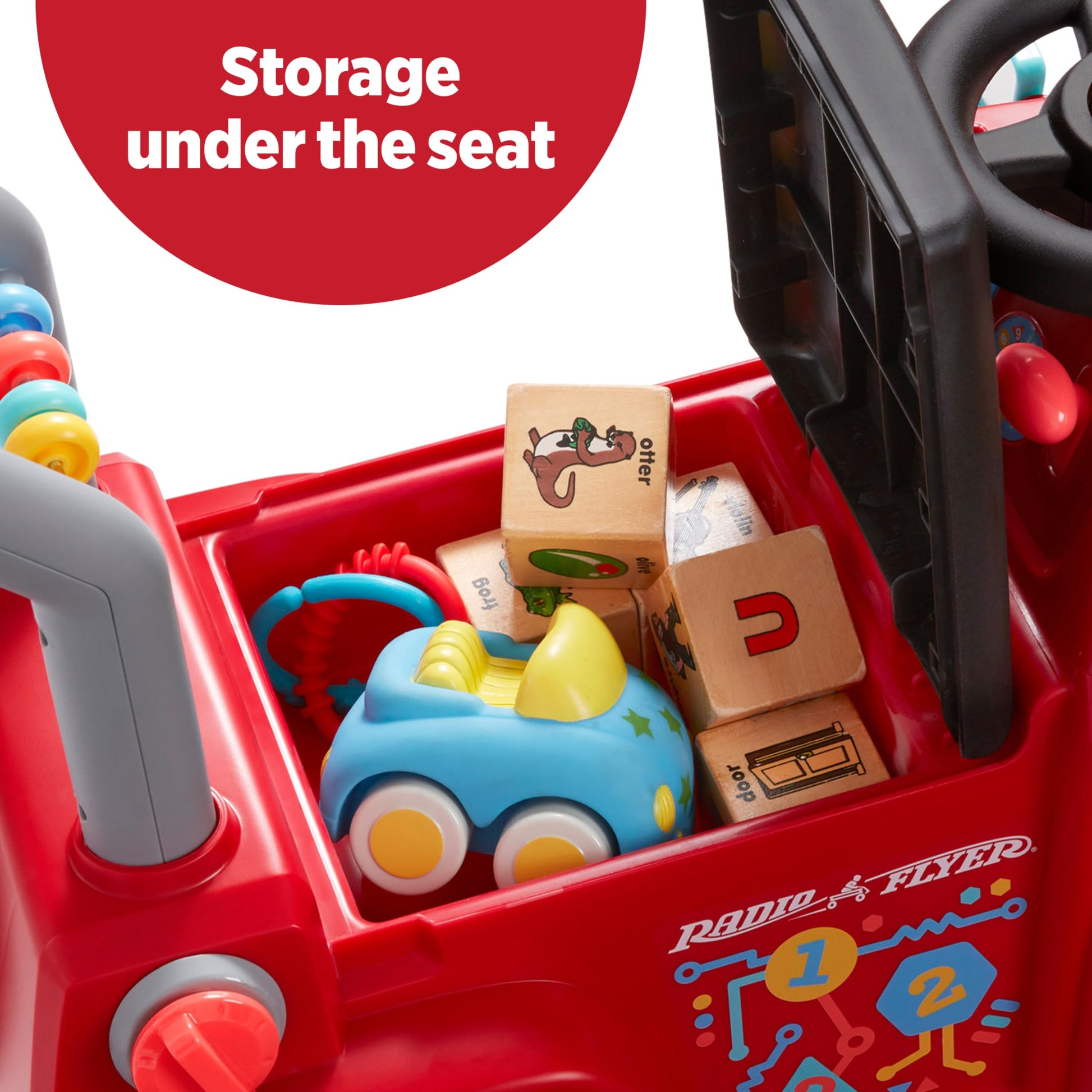 Radio Flyer Tinker Truck, for Toddlers 1-3, Toddler Ride On Toys