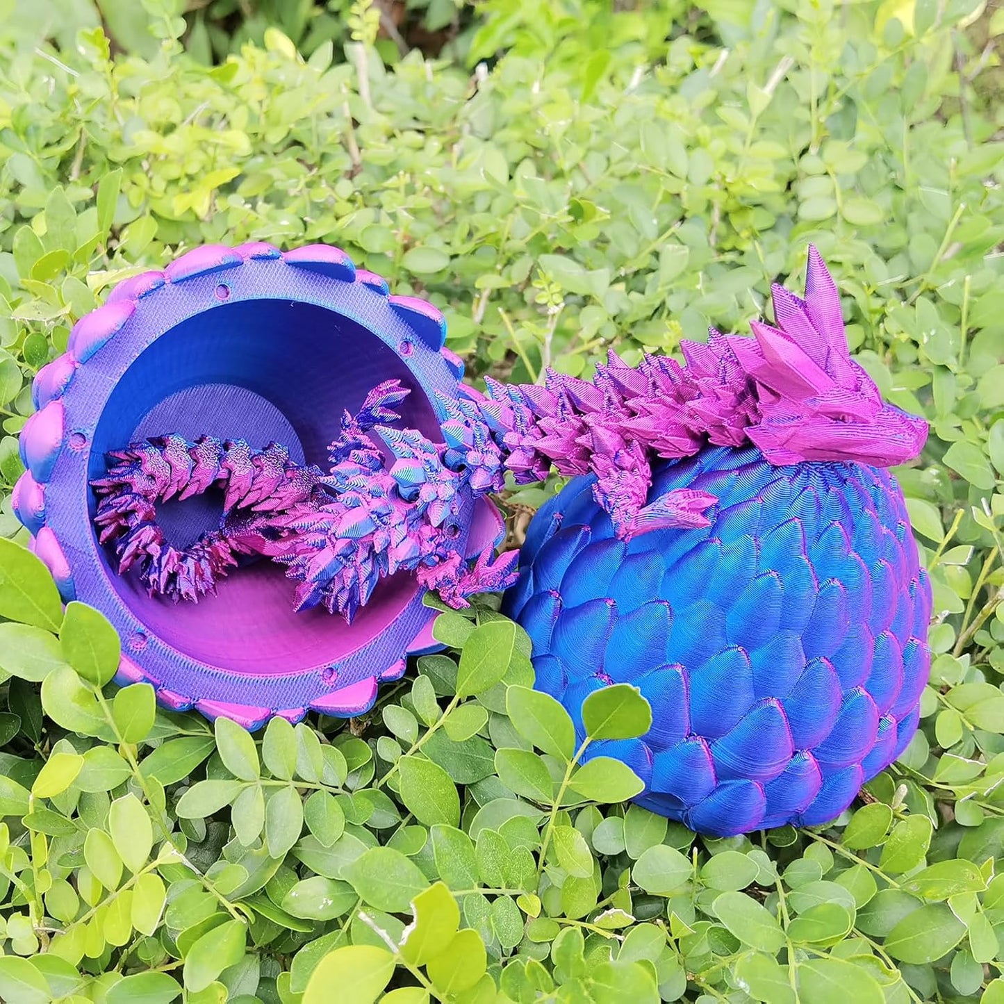 Dragon Egg, Easter Egg with Pet Dragon, 3D Printed Dragon, Crystal Dragon Fidget Toy, Articulated Dragon Eggs Fidget Toy Surprise for Adults