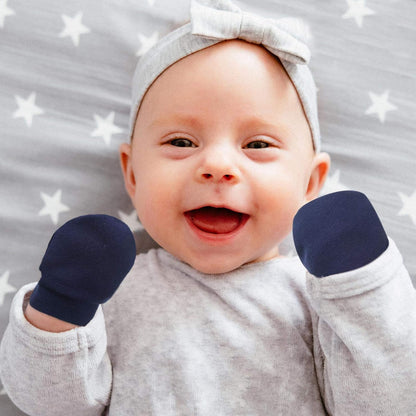 Geyoga 6 Pairs Newborn Baby Mittens No Scratch Gloves Infant Toddler Anti Scratch Essentials Unisex for 3-9 Months Girls Boys