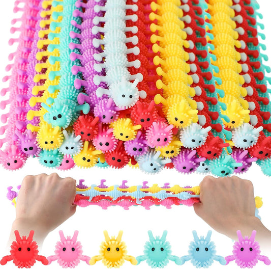 Chivao Bulk Stretchy String Fidget Toys Animal Sensory Toys Pack Worm Sensory Stress Fidget Toys