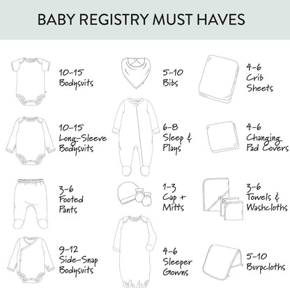 HonestBaby 3-pack Footed Pants Roomy Fit Pull on Bottoms 100% Organic Cotton for Infant Baby Boys, Girls, Unisex