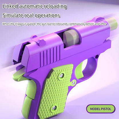 1911 3D Printed Small Pistol Toys,Suitable Toys for Adults and Kids, Stress Relief Pistol Toys for Adults, Suitable for Relieving ADHD, Anxiety, Best Gift for Adults and Kids (BlueWhite)