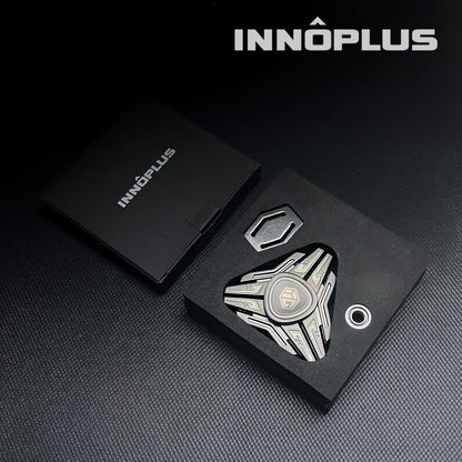 INNOPLUS Fidget Spinner, Fidget Spinners for Adults and Kids, Metal Fidget Spinner, Light Up Fidget Spinner, Adult Fidget Toys, Stress Anxiety ADHD Relief Figets Toy, Absorb Light Then Release in Dark