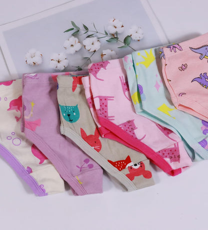 Boboking Soft Cotton Underwear Toddler Girls'Briefs Soft Undies