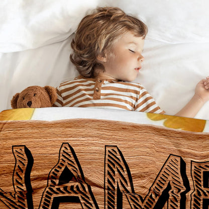 Ship Next Day, Personalized Baby Blanket - Printed in USA, Custom Baby Blanket with Name
