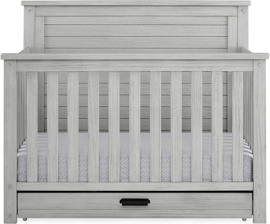 Delta Children Simmons Kids Caden 6-in-1 Convertible Crib with Trundle Drawer, Greenguard Gold