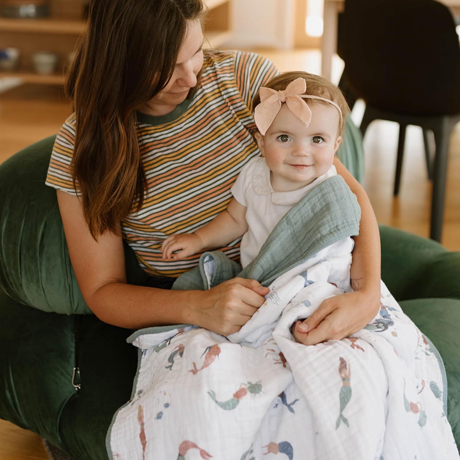 Little Unicorn Original Premium Cotton Quilt | Multi-Layered & Extra-Soft Muslin Fabric |for Babies