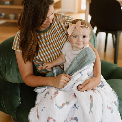 Little Unicorn Original Premium Cotton Quilt | Multi-Layered & Extra-Soft Muslin Fabric |for Babies