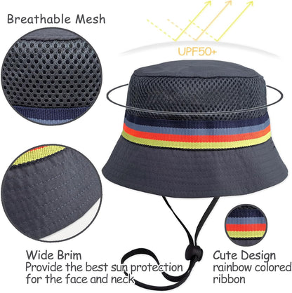 Keepersheep Baby Baseball Cap Infant Sun Hat, Cotton Knit with Soft Brim, Adjustable Soft Newborn Toddler Cap