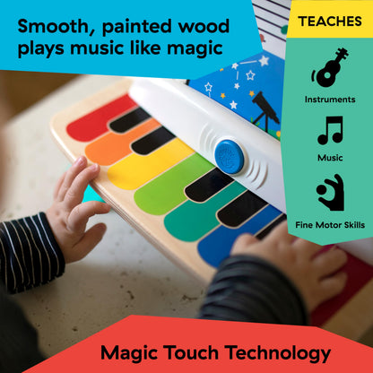 Baby Einstein and Hape Magic Touch Piano Wooden Musical Toddler Toy, Age 6 Months and Up