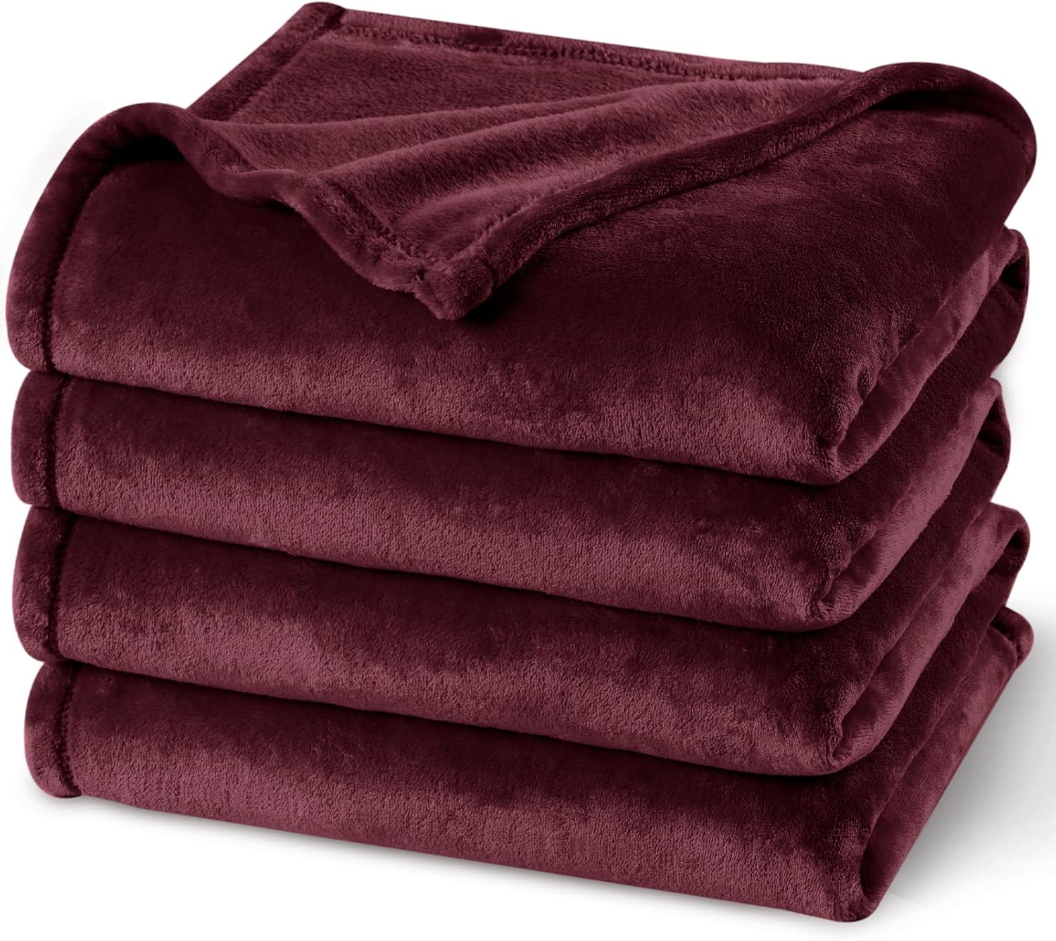 PHF Ultra Soft Fleece Blanket Queen Size, No Shed No Pilling Luxury Plush Cozy 300GSM Lightweight