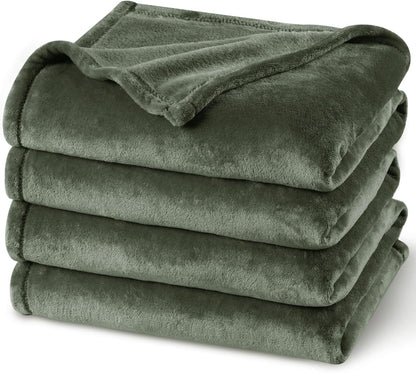 PHF Ultra Soft Fleece Blanket Twin Size, No Shed No Pilling Luxury Plush Cozy 300GSM Lightweight