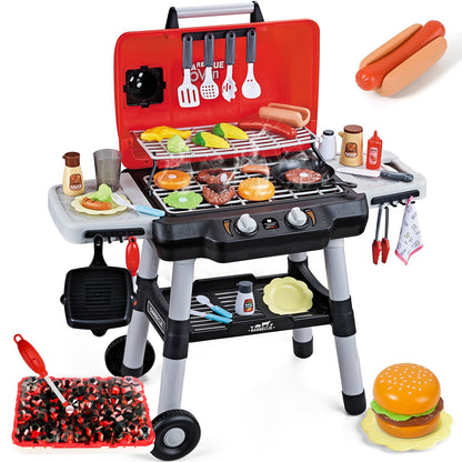 Shemira Kids Play Kitchen Toys, Kids BBQ Grill Playset, Play Grill Toys