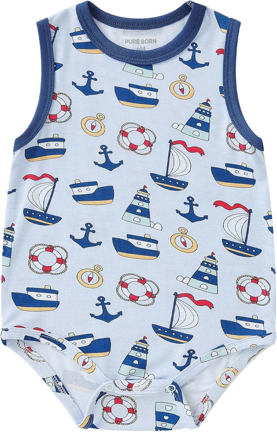 pureborn Baby Boys Girls Bodysuit Super Soft Cotton Romper 0-24 Months