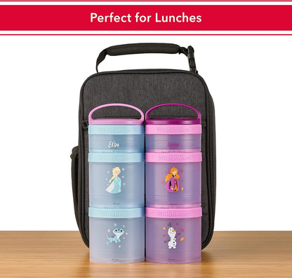 Whiskware Disney Princess Frozen, Stackable Snack Containers for Kids, Durable Food Storage