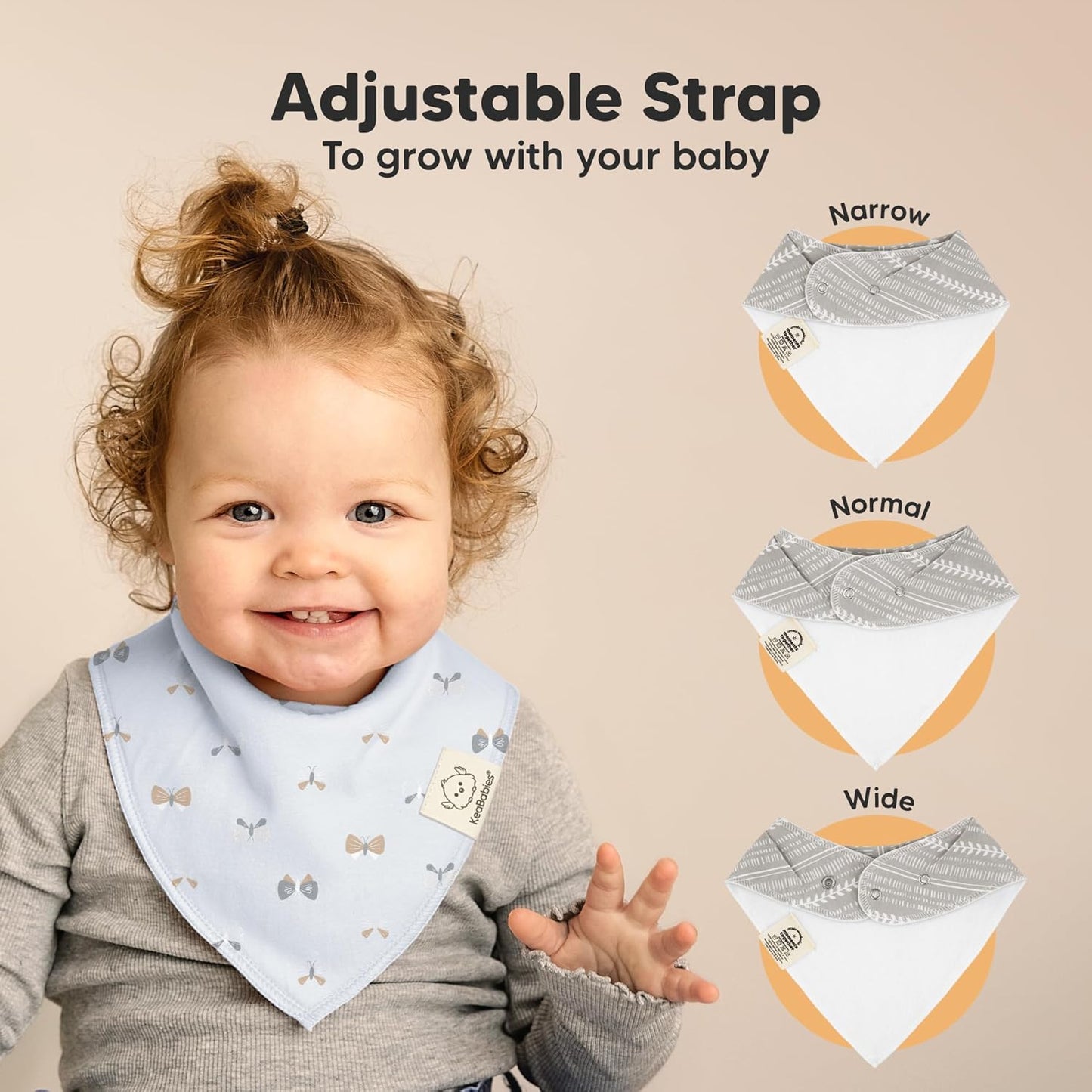 8-Pack Organic Baby Bandana Bibs for Girls - Super Absorbent Triangle Baby Bibs for Drooling and Teething Infant, 100% Cotton Extra Soft for Newborn, Infant 0-36 Months (Prairie)