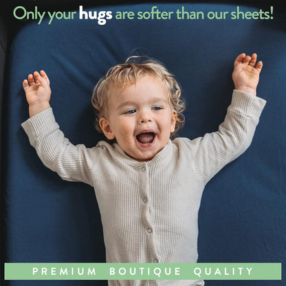 Mini Portable 24x38 Fitted Crib Sheets – Compatible with Dream on Me, Delta Porta Crib and Arms