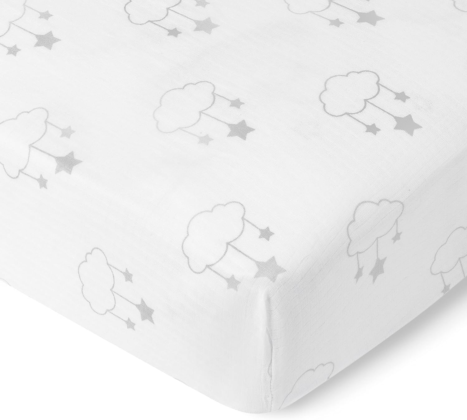 Newton Baby Mini Crib Fitted Sheets (2-Pack) | Organic Muslin Cotton, Breathable & Soft Baby