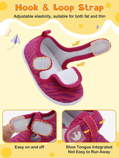 FEETCITY Barefoot Baby Shoes Girls Boys Walking Shoes Infant Sneakers Lightweight Flexible Newborn Dress School Shoe