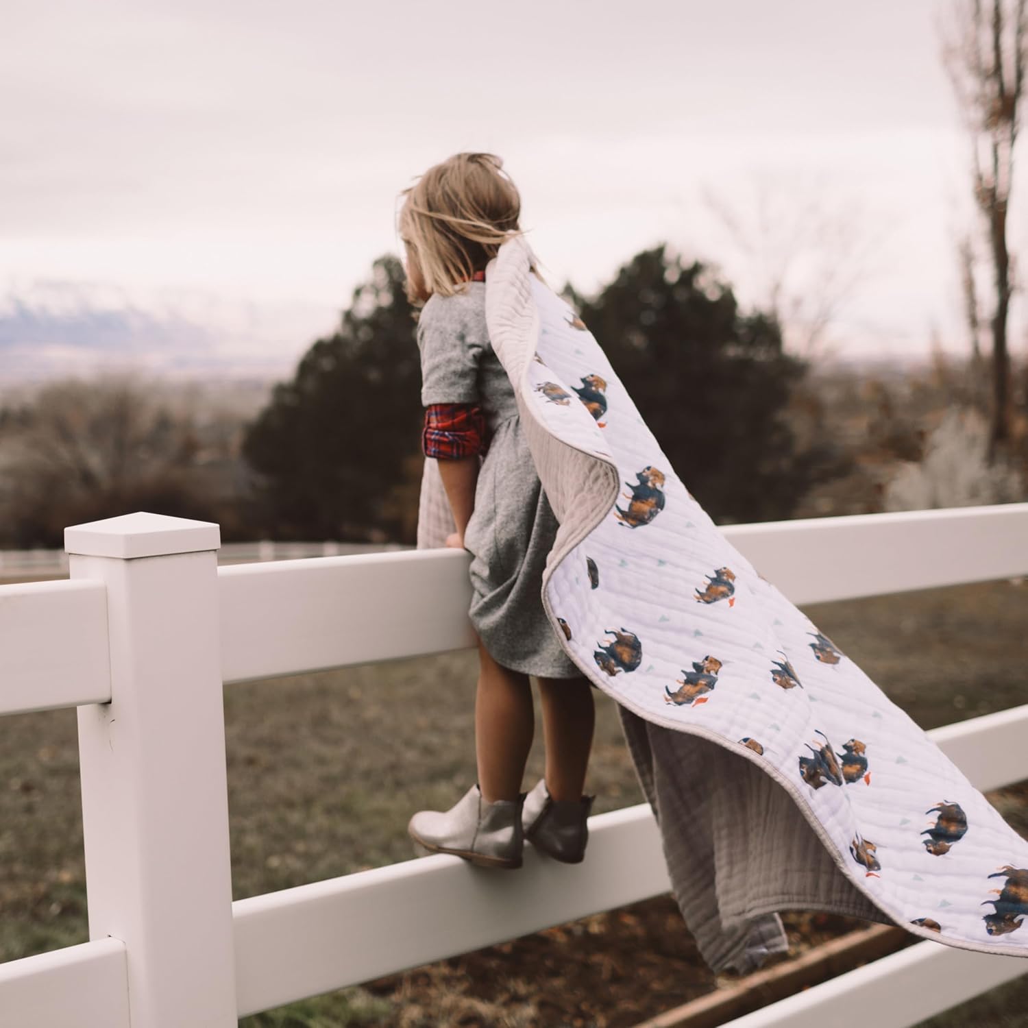 Little Unicorn Original Premium Cotton Quilt | Multi-Layered & Extra-Soft Muslin Fabric |for Babies