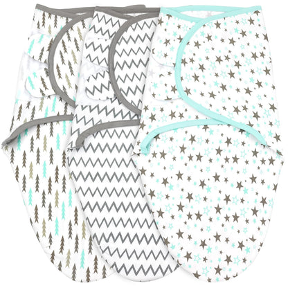 Bublo Baby Preemie Swaddles 4-7 lbs - 3-Pack Premature Babies Swaddle Sleep Sack - Premature Infant
