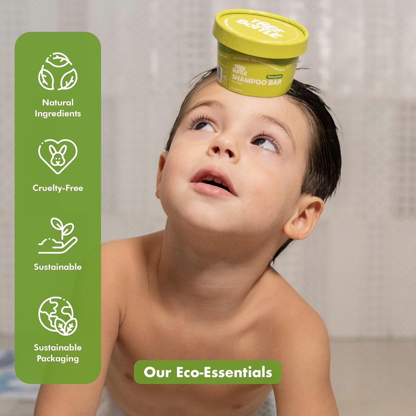 Tree Bottle Hydrolyzed Oat Protein + Aloe Vera Shampoo Bar for Kids – Gentle & Nourishing for