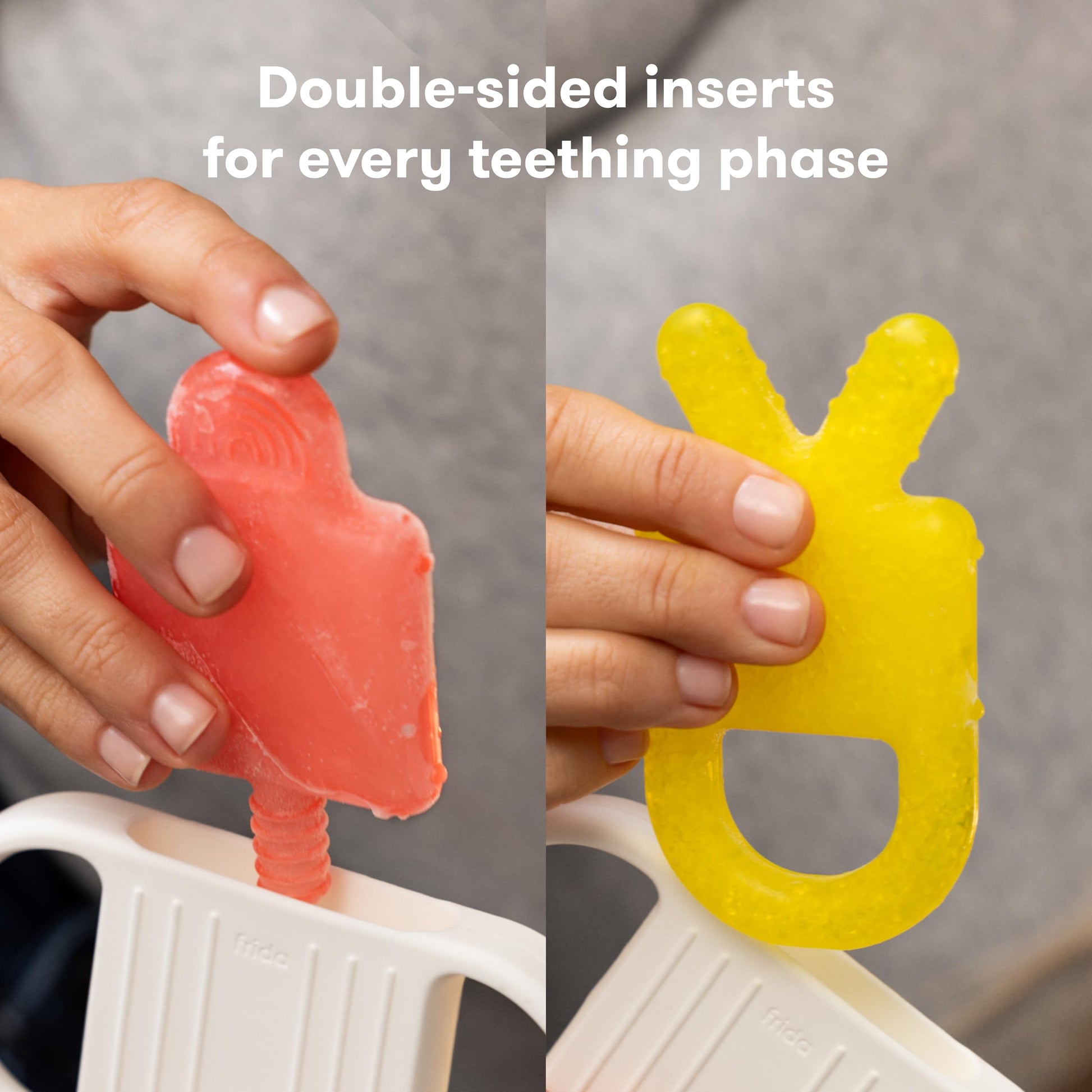 Frida Baby Silicone Teething Toys, 4-in-1 Teether for Babies & Infants, Teething Relief for 0-18