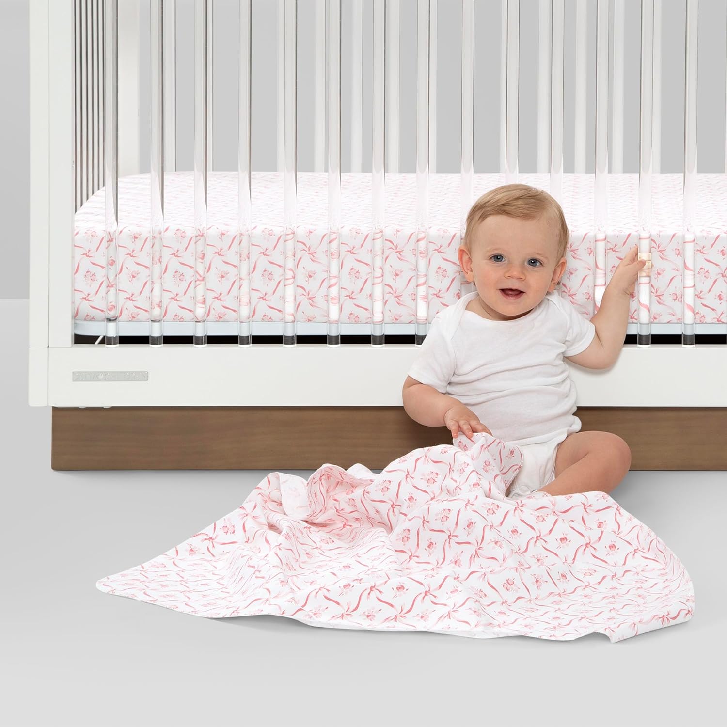 Delta Children 100% Cotton Flannel Baby Receiving Blankets for Girls and Boys – 30x30 Inches (Pack