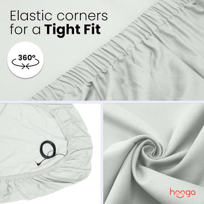 Hooga Grounding Crib Sheet, Organic Fitted Grounded Sheet for Baby Crib, Earth Connected Bedding
