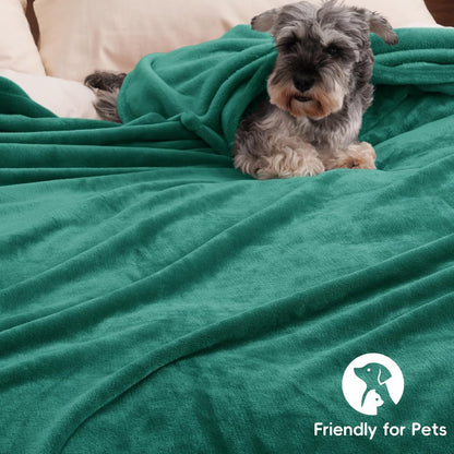 PHF Ultra Soft Fleece Blanket King Size, No Shed No Pilling Luxury Plush Cozy 300GSM Lightweight