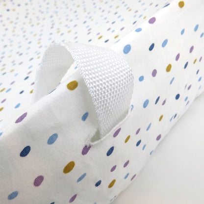 HonestBaby Girls Organic Cotton Changing Pad Cover, Marker Dot Purple, One Size