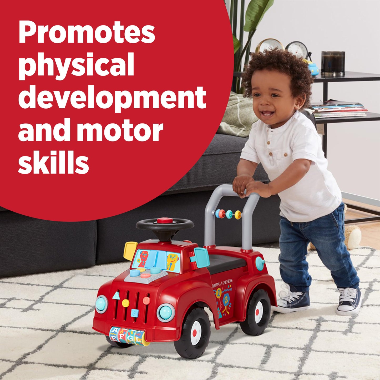 Radio Flyer Tinker Truck, for Toddlers 1-3, Toddler Ride On Toys