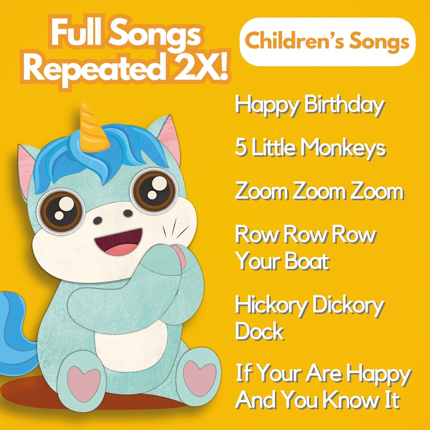 Children's Songs: Musical Toys & Interactive Sound Book for Toddlers 1-3, Baby’s First Year Music Book Gift, Singing Book for 1 Year Old Toddler & Kids, Nursery Rhymes Musical Books & Educational Toy