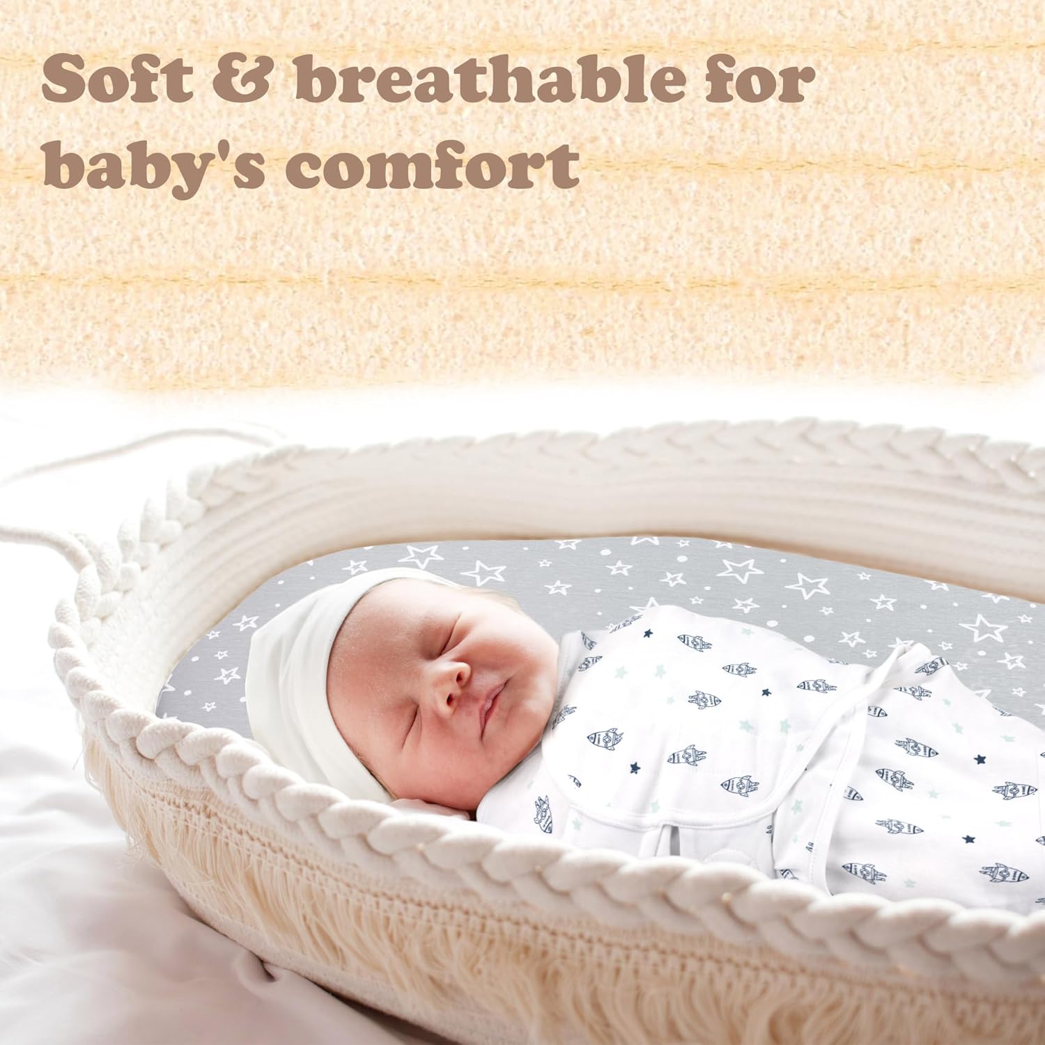 Bublo Baby Swaddles for Newborns – 3-Pack Infant Swaddles 0-3 Months – Adjustable Newborn Swaddle
