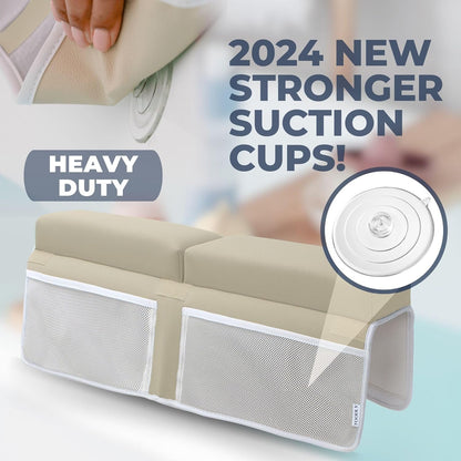 Comfortable Baby Bath Kneeler and Elbow Rest Pad Set – Thick Memory Foam Bath Kneeling Pad with