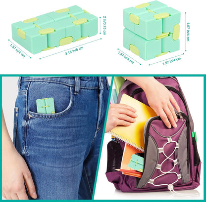 Infinitycube Fidget Toy Stress Relieving Fidgeting Game for Kids and Adults,Cute Pocket-sized