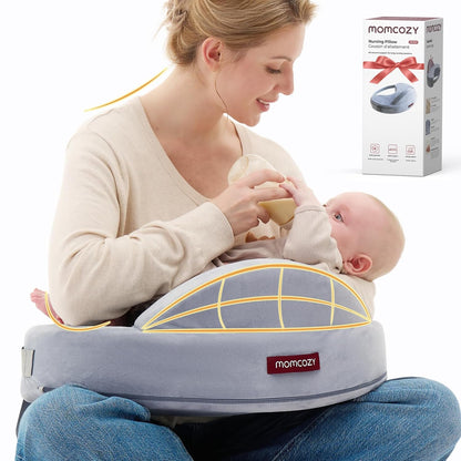 Momcozy Exclusive Memory Foam Nursing Pillow - Pioneering Safety Fence-Plus Size Breastfeeding