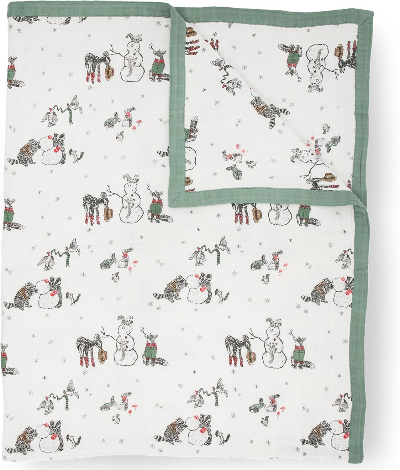 Little Unicorn Premium Quilted Throw | Super Soft, Multi-Layered Muslin XL Blanket| Great for Kids