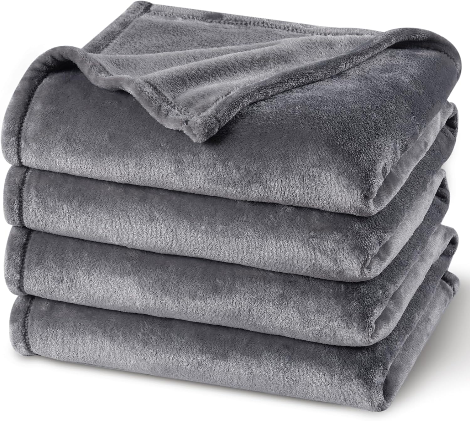 PHF Ultra Soft Fleece Blanket Twin Size, No Shed No Pilling Luxury Plush Cozy 300GSM Lightweight