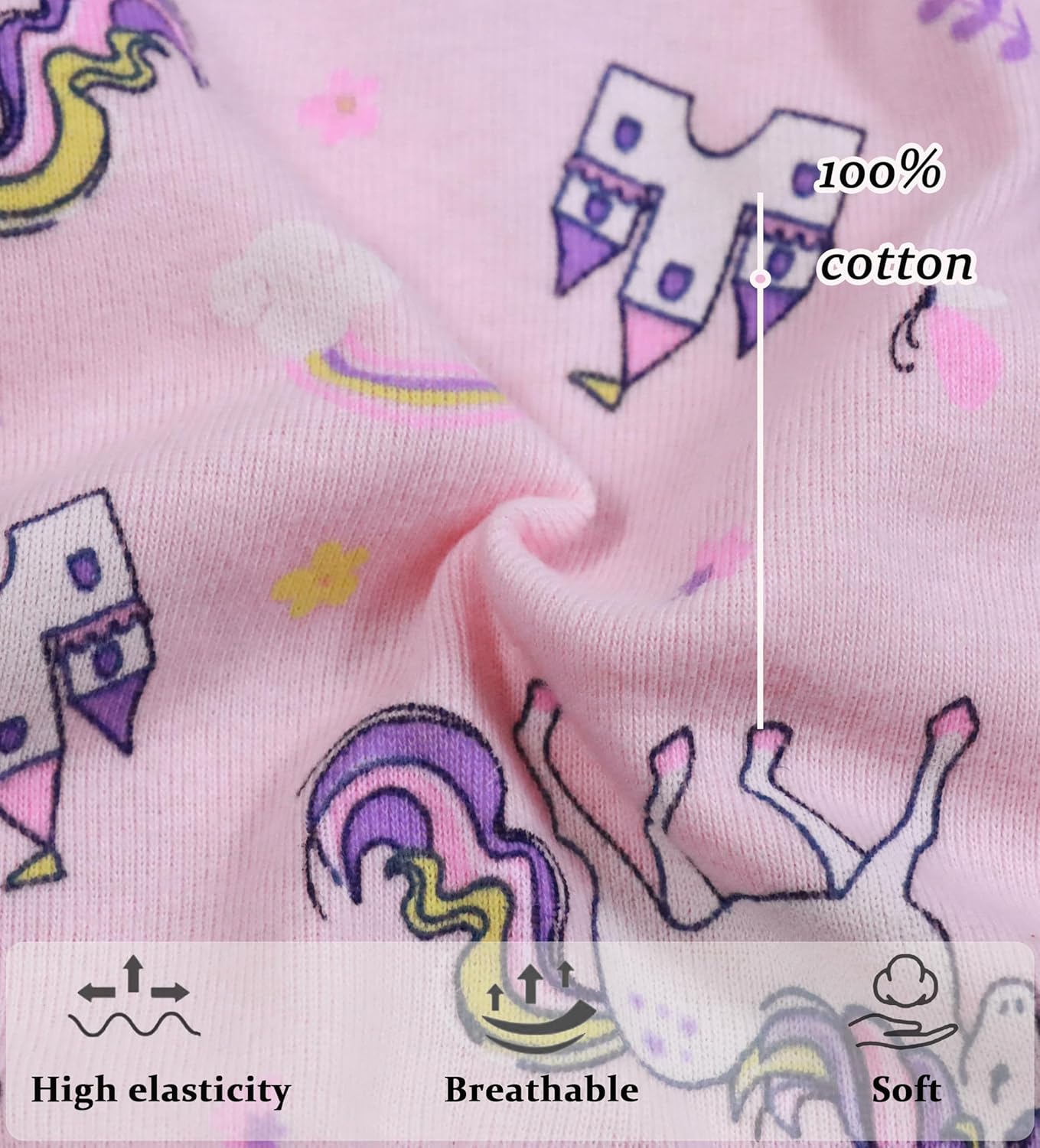 Boboking Soft Cotton Underwear Toddler Girls'Briefs Soft Undies