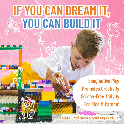 Strictly Briks Classic Bricks Starter Kit - 96-Piece 2x4 Stud Set in 12 Colors - Bulk Building Bricks for Creative Play, Ages 3+ - Compatible with All Major Brick Brands