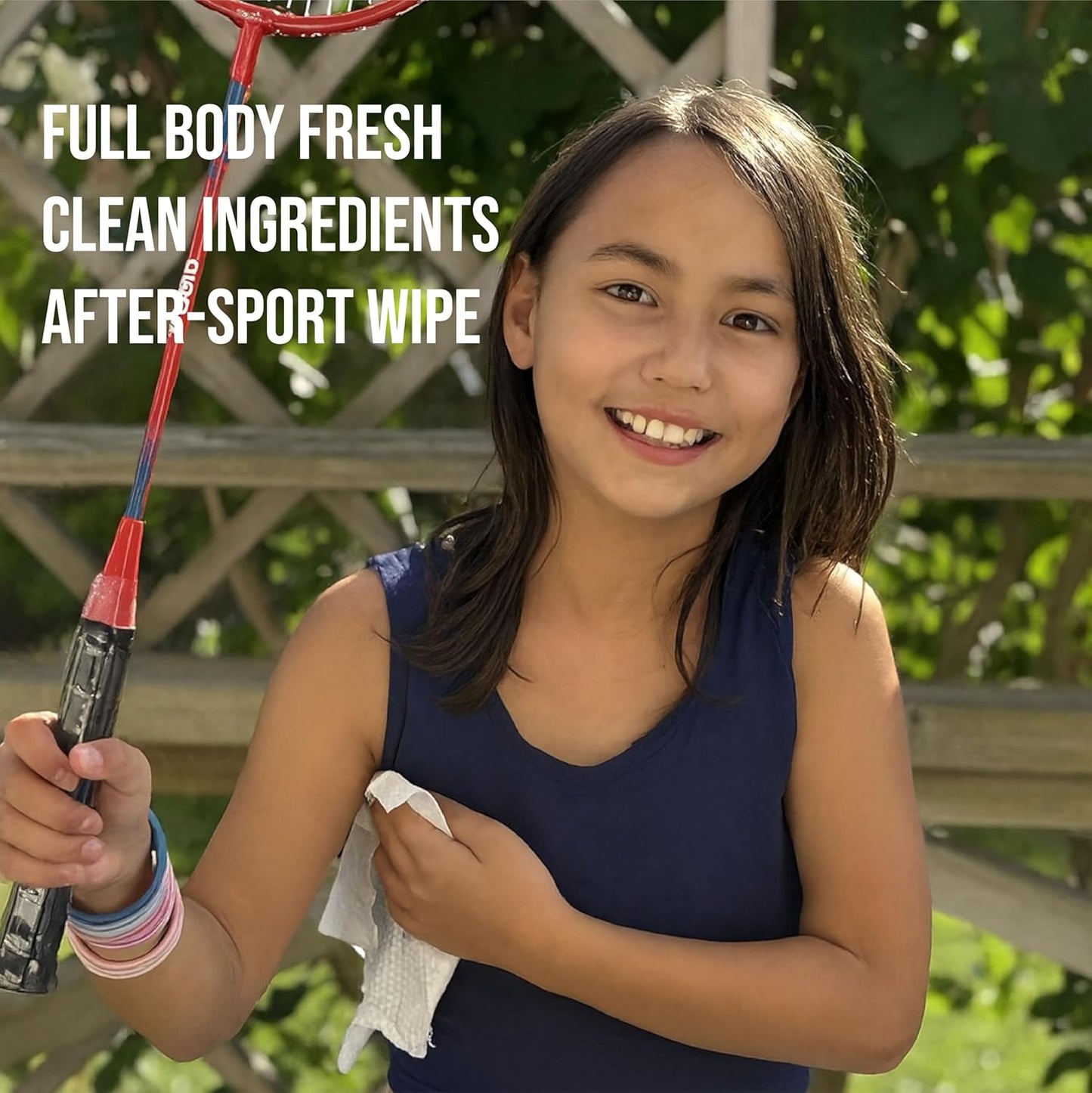 Quitch After-Sport Wipe Unscented Shower-Free Cloth for Kids & Baby, Rinse-Free Body-Wipe, Aluminum-Free Natural Deodorant, Non-Toxic Sensitive Skin Towelettes, Travel-Friendly, Back to School