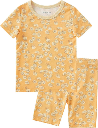 pureborn Baby Toddler Kids Viscose from Bamboo Pajamas Set Pjs 2pcs 18M-8Y